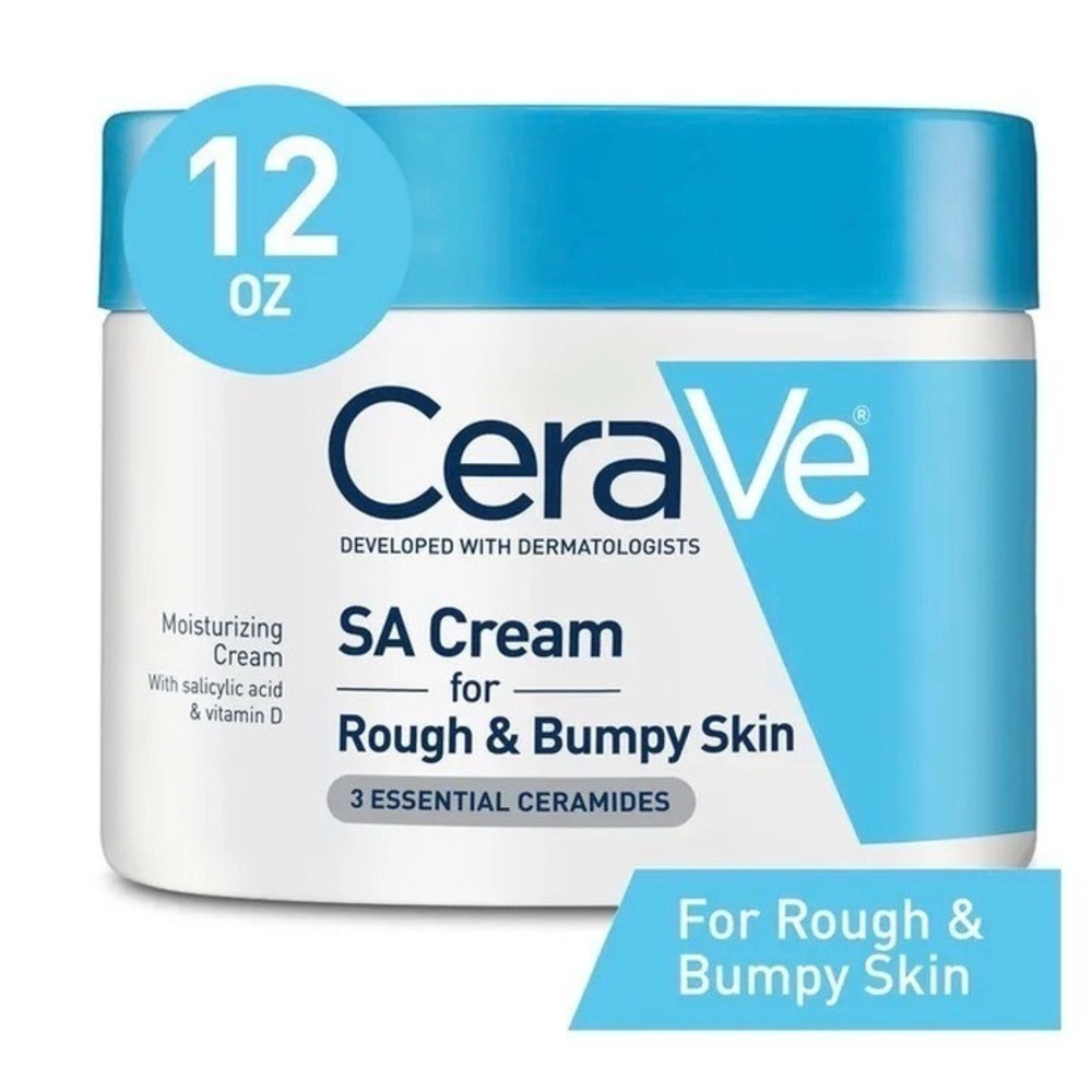CeraVe SA Cream 12oz Rough Bumpy Skin Salicylic Acid‎ Ceramides Hyaluronic New